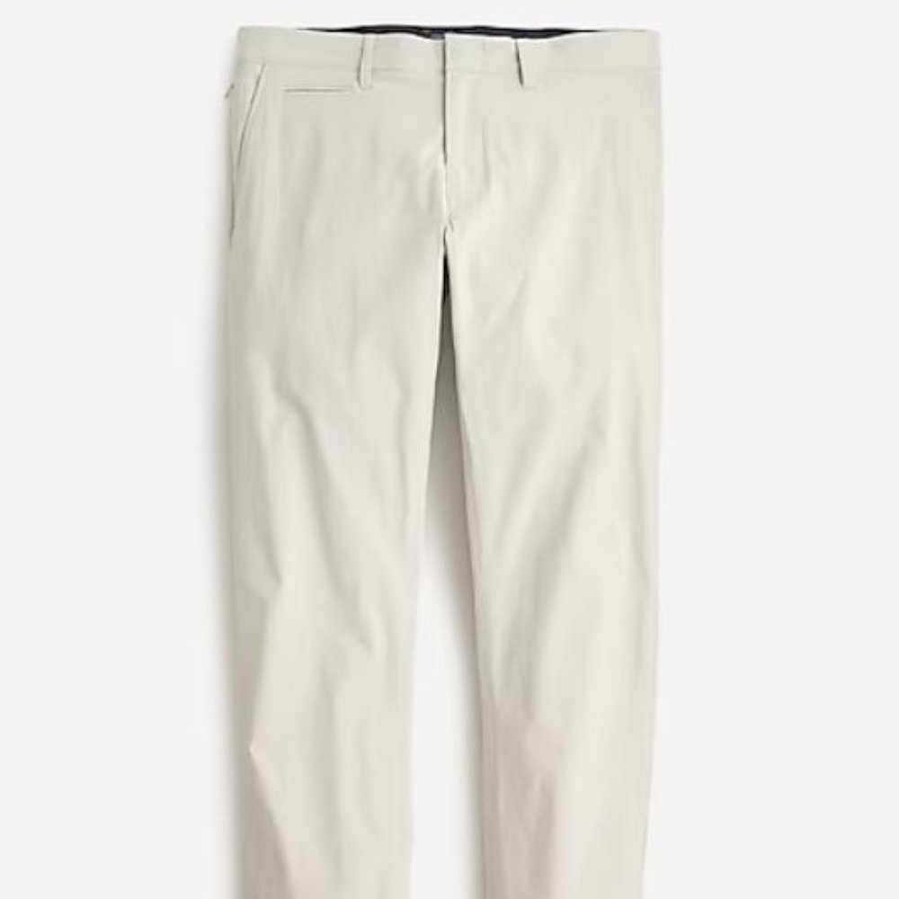 Jcrew 484 Slim Fit Tech Pants in Stone / Off-White - 29w 30l